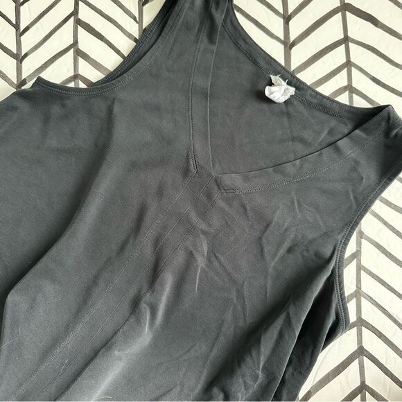 Sigrid Olsen Size S Dark Navy Flowy V-Neck Tank Dress - Picture 1 of 4